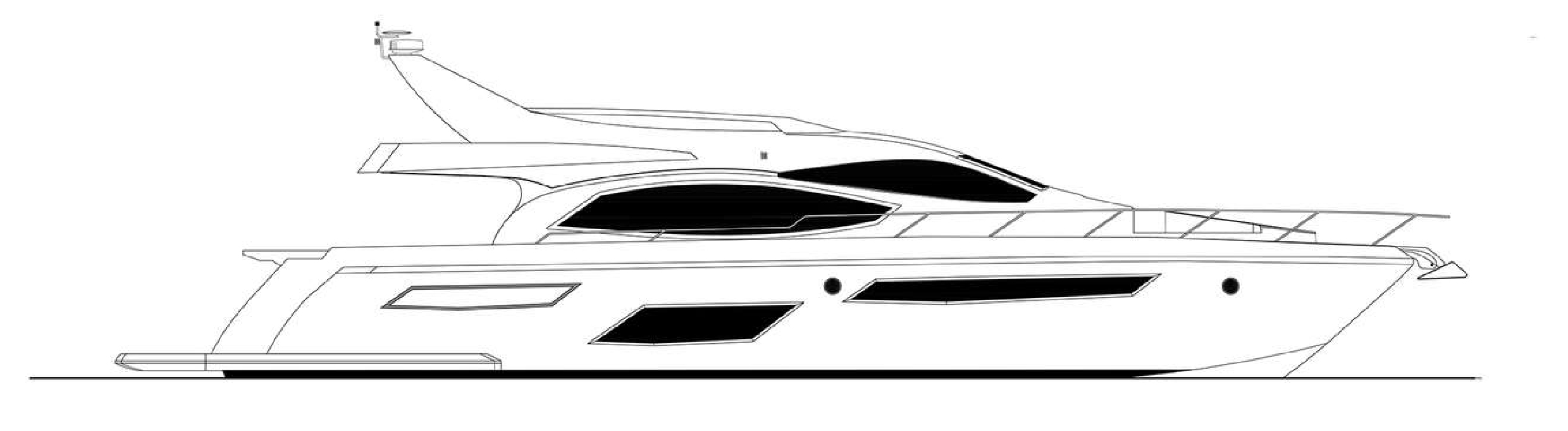 Flybridge 770 Side View