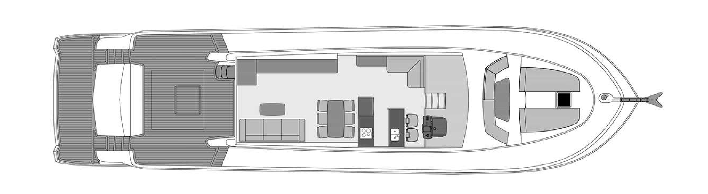 770 Flybridge Top View